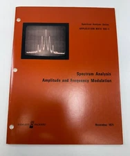 Hewlett Packard HP Spectrum Analyzer 150-1 Amplitude Frequency Mod Nov 1971