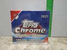 2021 Topps MLS (Soccer) Chrome Sapphire Edition Factory Sealed Hobby Box (Mint)