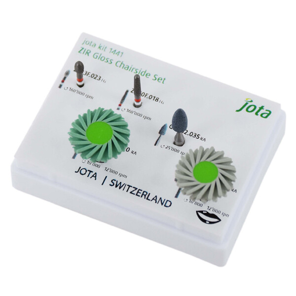 Jota Dentistry Jota Chairside ZIR Gloss 5-pc Kit FG/Ra Shank