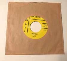 The Destinys 7" 45 Record Whats Up / Think About It   surf rock