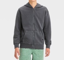 Boys' Art Class Zip-Up Hooded Gray Sweatshirt Small 6/7 NWT