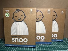 NEW Happiest Baby SNOO Sleep Sack 3-Pack Small, Medium, Large OFF WHITE
