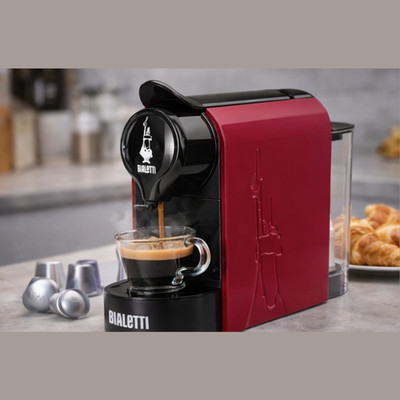 Bialetti Gioia Espressomaschine Rot 0,5L Kapselmaschine 64 Kapseln 20 Bar 200012