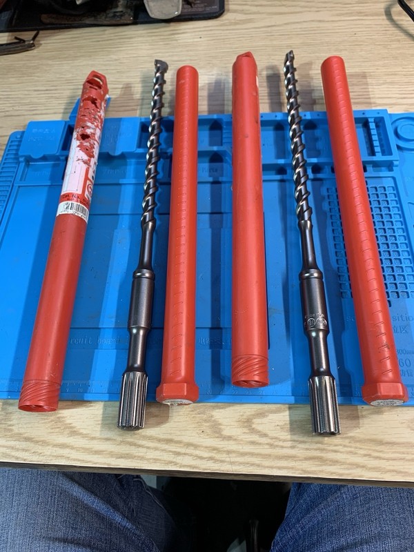 Powers Spline Single Tip Carbide Drill Bit 5/8" x 16" MPN 01420 Two Pieces