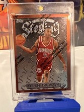 1996-97 Topps Finest - Common Bronze Allen Iverson #240 Sterling Rookie Card RC. rookie card picture