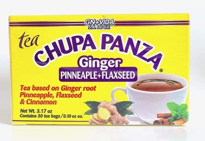 Tea CHUPA Panza, Based ONGINGER Root, PINNEAPPLE, 30 Count (Pack of 1) 