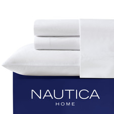 Nautica - Twin Xl Size Sheet Set Crisp Tailored Cooling Sheets A Smooth Cotton