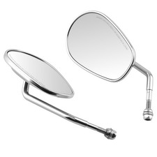 Chrome Rearview Mirrors For Harley Softail Heritage Fat Boy 1988-2016 8mm