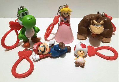 Super Mario Donkey Kong Nintendo Figure Lot Paladone Backpack Buddies Keyring