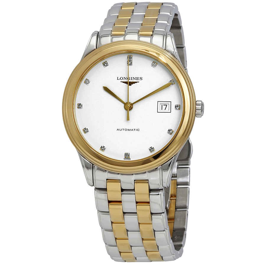 Longines Flagship Automatic Diamond White Dial Men Watch L4.974.3.27.7