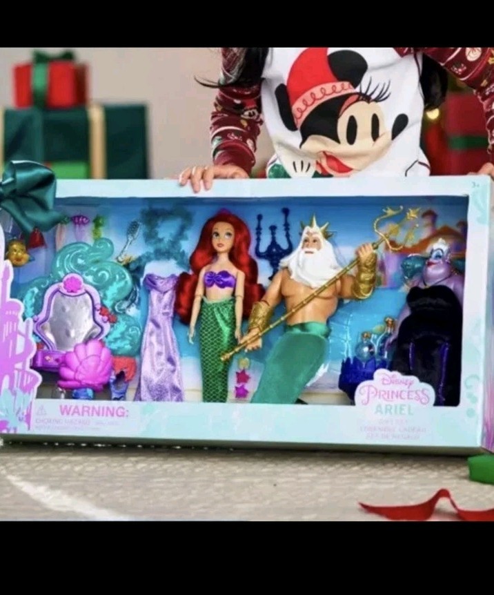 Disney Princesa Ariel Sirenita Juego Tritón Úrsula Set de Regalo - Figuras