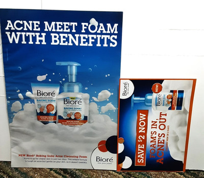 2018 Print Ad Bioré Acne Foam Baking Soda Cleanser Save $2 Coupon Page