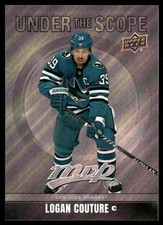 2024-25 Upper Deck MVP Under The Scope Logan Couture San Jose Sharks #US-23
