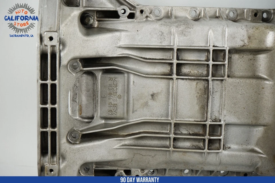 99-03 Mercedes R129 SL500 E430 CLK430 M113 sección superior cárter de aceite 1130140102 OEM Foto 3 de 4