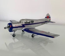 Extremely rare 1:36 scale heavy metal model  of YakovlevYak-18T HA-HUA
