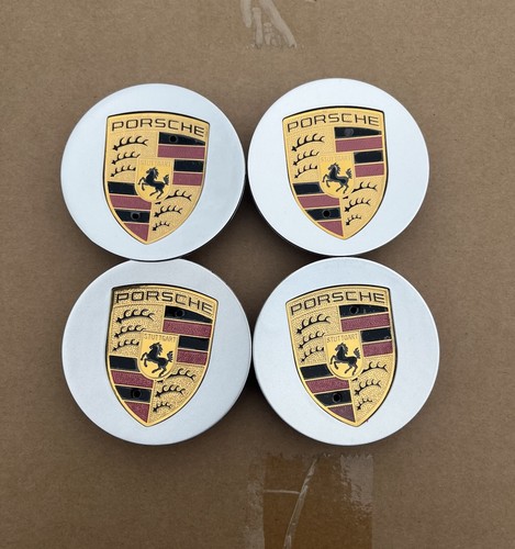 Set Of 4 Porsche Classic Hub Caps 76mm ( 2.99 ") Fits Most OEM Porsche Wheels