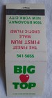 Vintage Full Matchbook, Big Top, Gay Adult Male Erotic Films Movies, NYC, LGBTQ — photo 3