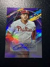 2020 Topps Fire Autograph Card Rhys Hoskins 42/50
