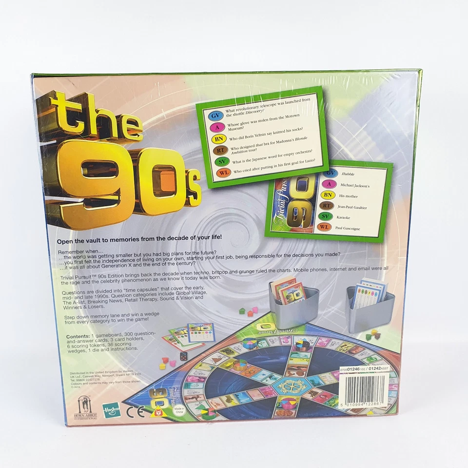 Trivial Pursuit The 90s Edition Parker Question Quiz Trivia Party Game Ages 15+ - Image 2 of 4