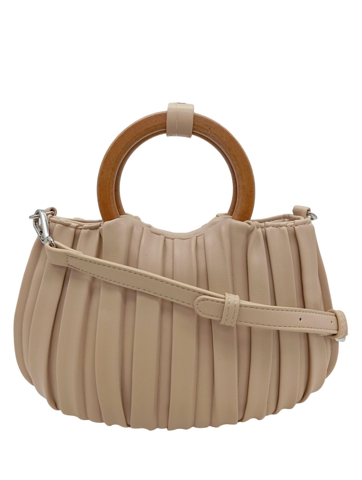 SEIDENFELT MANUFAKTUR Bandolera Mujeres Bolsa nude estilo fiesta