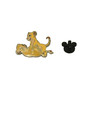 The Lion King 2009 Disney Parks Trading Pin Young Simba and Nala Playing RARE!! — photo 2