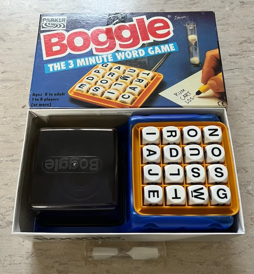 Vintage Boggle Word Game by Parker 1985 - (8yrs+)  ~ Complete 80s Family Fun - Image 2 of 4