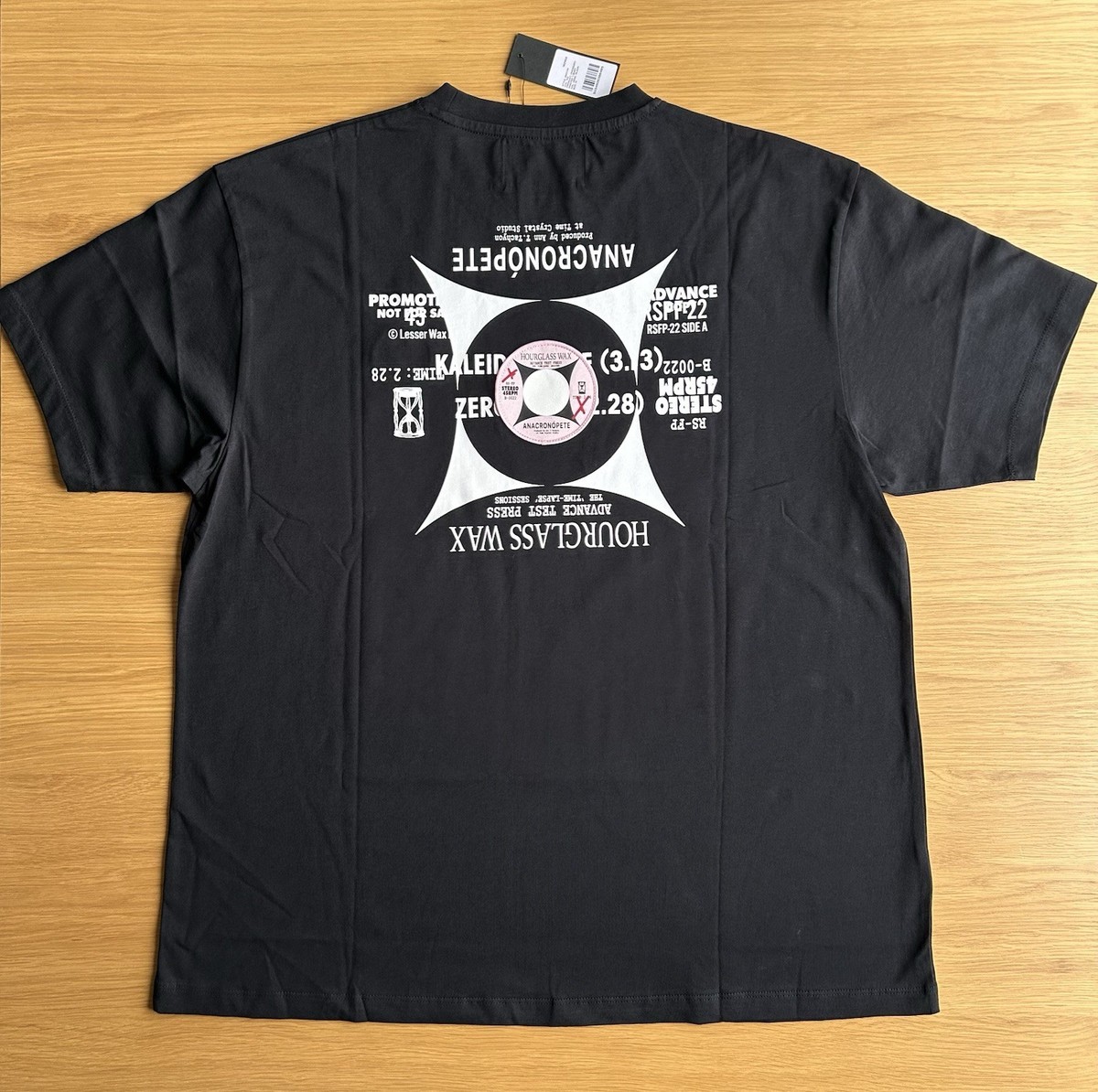 Fred Perry X Raf Simons Oversized Printed T-Shirt Black Medium