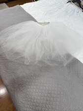 White Tutu Little Girls XSSC 4 Layers 21  Long