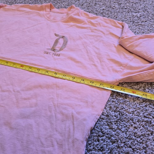 Disneyland Resort Spirit Jersey Adult S Pink Peach Rose Gold Glitter Letters - Picture 6 of 8