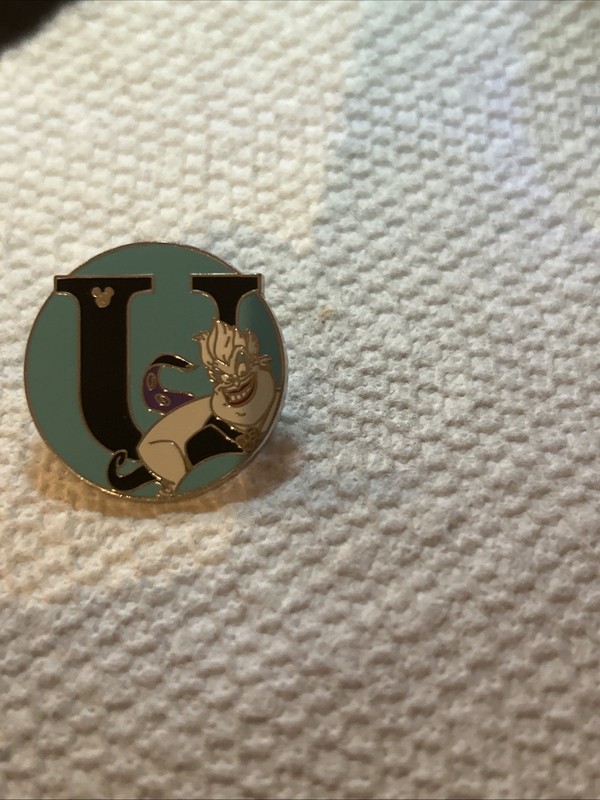 Little Mermaid Ursula "U" Alphabet Collection Individual Disney Trading Pin New