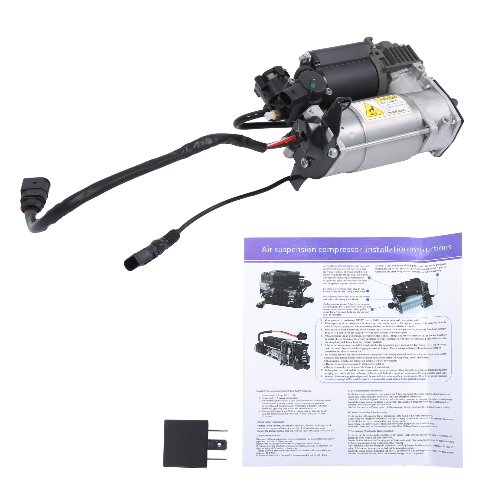 LABLT Air Suspension Compressor Assembly For 2003-2012 Bentley Continental GT