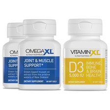 OmegaXL Joint Support Supplement - Natural Muscle/Immune 1 Count Pack of 3