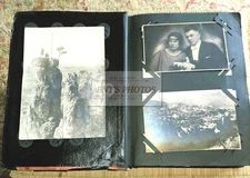 1940s Full Photo Postcard Album, German Football, Friends, Family Travel WWII