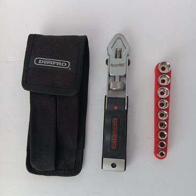 DuraPro Pocke tPro Multi Purpose Tool Set Sockets Bits With Pouch
