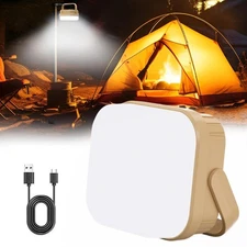Portable LED Flashlight USB Rechargeable Camping Tent Light Lantern Lamp Hiking