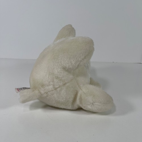 Vintage Baby Gund Snuffles Baby’s First Christmas Bear Plüsch Rassel 1989 cremeweiß - Bild 7 von 13