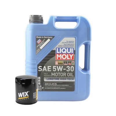 5L Liqui Moly Longtime High Tech 5W-30 Wix Oil Change Kit for Land Rover V8