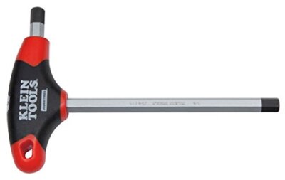 Klein Tools JTH6E08 1/8-Inch Hex Key with Journeyman T-Handle, 6-Inch