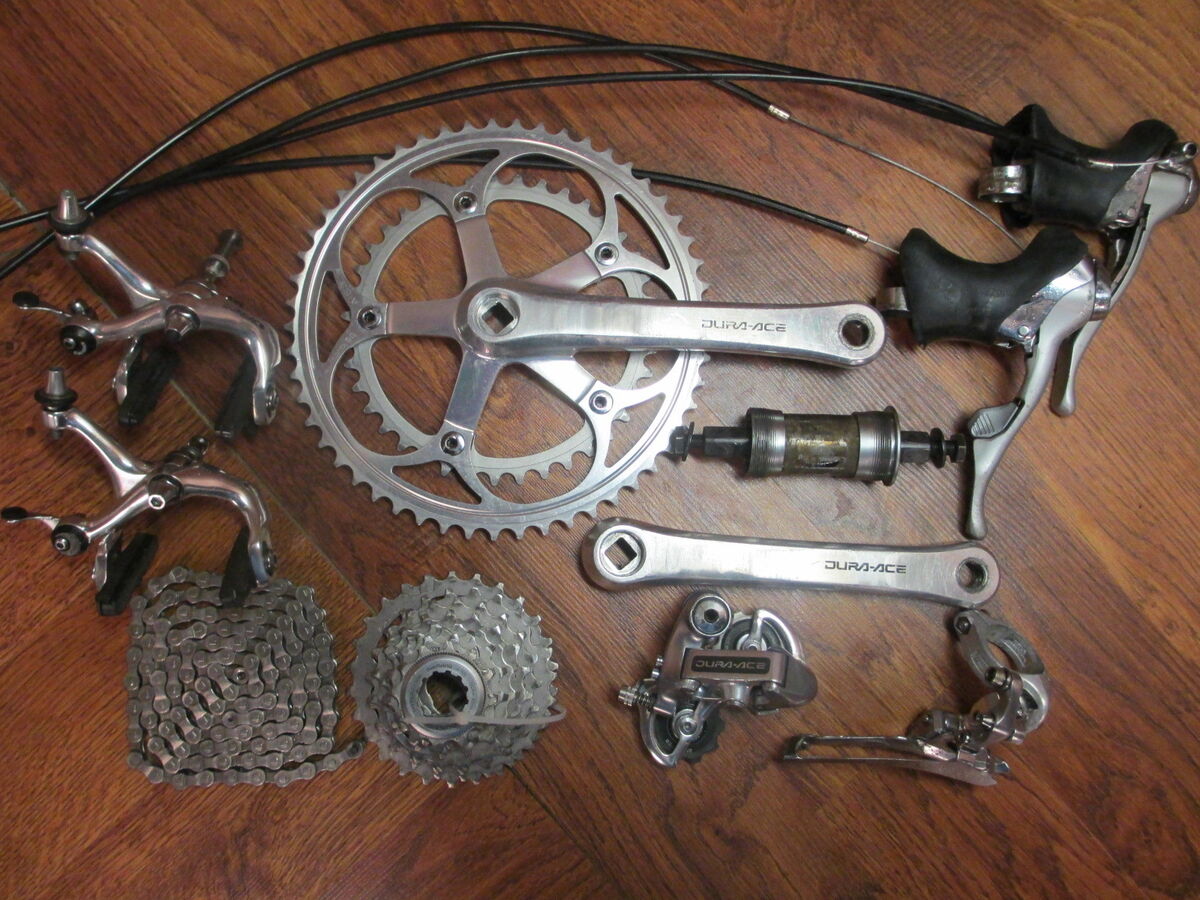 VINTAGE SHIMANO DURA ACE 7402 GROUP GROUPPO COMPLETE BUILD VINTAGE SHIMANO DURA ACE 7402 GROUP GROUPPO COMPLETE BUILD