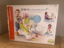 BRAND NEW 3 in 1, Sit, Walk & Ride Unicorn