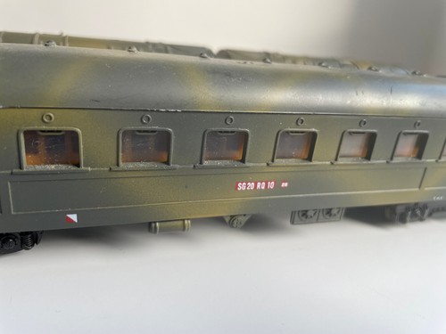 LIMA LOCOMOTIVE V188 + PersonenWagen - Militärzug CANON LEOPOLD H0 149704 - Foto 8 di 8