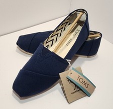 TOMS Women's Alpargata Recycled Cotton Canvas Loafer 100 ORIGINAL BRAND NEW