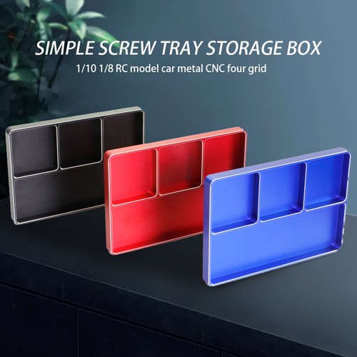 Durable Screw Tray Magnetic Tool Storage Plate Square Maintenance Box for RC CAR - Imagen 11 de 20