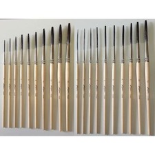 Kafka Set of 20 Signwriter Kwills and Liners Pinstriping Paint Brushes All Sizes