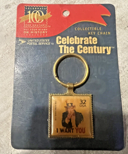 Uncle Sam Wants You Keychain Vintage - 100 Yr Century USPS - Picture 5 of 5