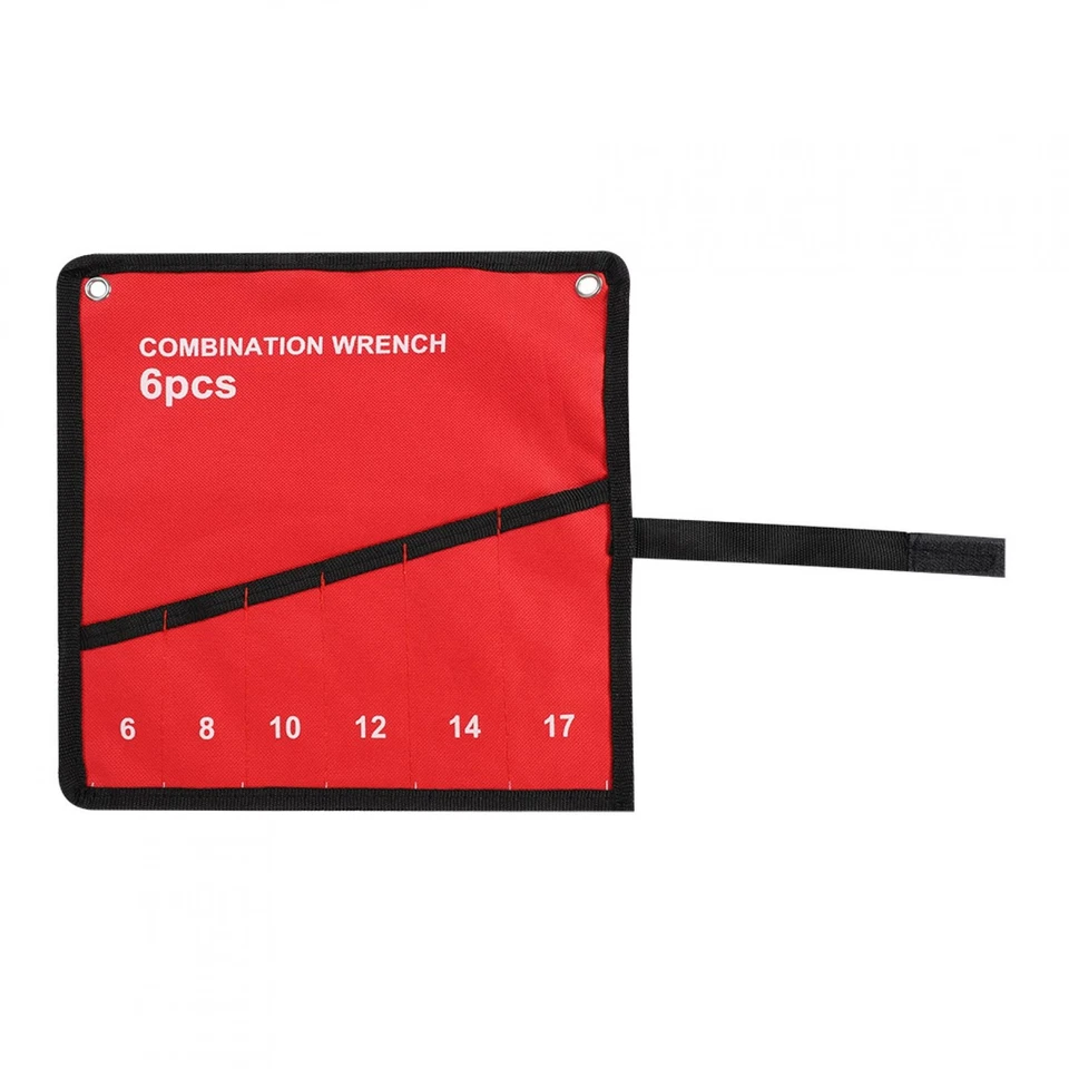 Durable Canvas Roll Up Storage Bag 6/8/10/14/25 Pocket Spanner Wrench Organizer