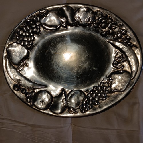 Vintage The Wilton Company CO. RWP Oval Serving Platter Metalware Pewter Tray