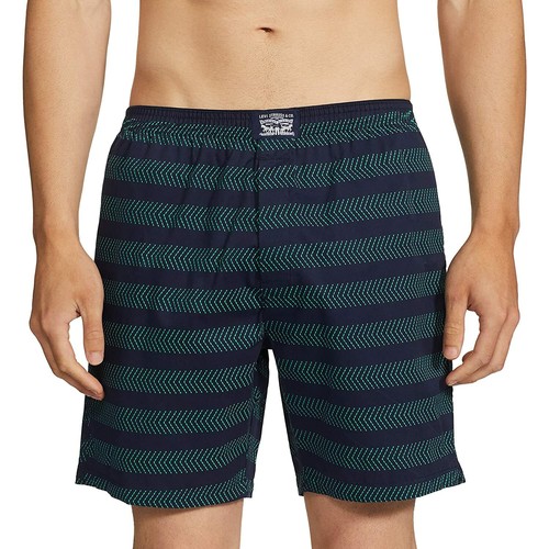 Printed Woven Boxer Shorts With Pocket 