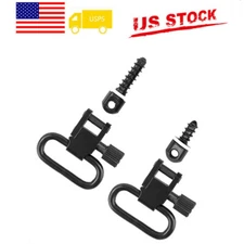 QD 1" Rifle Sling Mount Set Quick Detach  Sling Swivels Screw Stud Base Kit USA