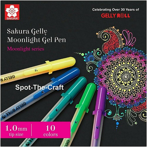 Sakura Gelly Roll Pen Set Moonlight Opaque Ink 10 Large Line 38176 - Picture 6 of 7